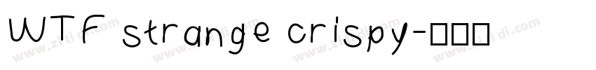 WTF strange crispy字体转换